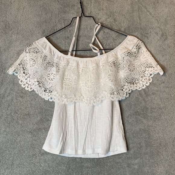 No Boundaries Boho Lace Off‑Shoulder Top - Picture 5 of 6